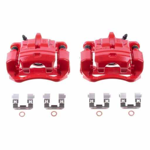 Power Stop 13-16 Scion FR-S Rear Red Calipers w/Brackets - Pair - LunaticsCo