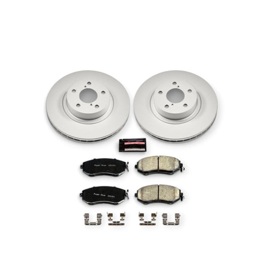 Power Stop 13-16 Subaru BRZ Front Z17 Evolution Geomet Coated Brake Kit - LunaticsCo