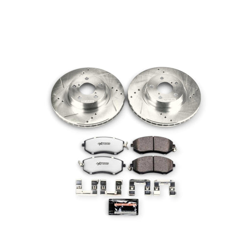 Power Stop 13-16 Subaru BRZ Front Z26 Street Warrior Brake Kit - LunaticsCo