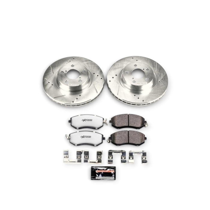 Power Stop 13-16 Subaru BRZ Front Z26 Street Warrior Brake Kit - LunaticsCo