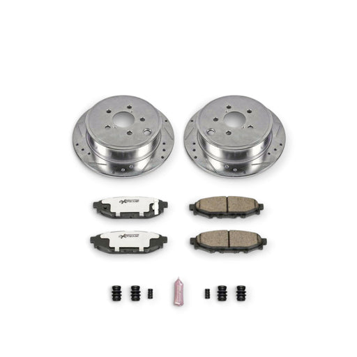 Power Stop 13-16 Subaru BRZ Rear Z26 Street Warrior Brake Kit - LunaticsCo