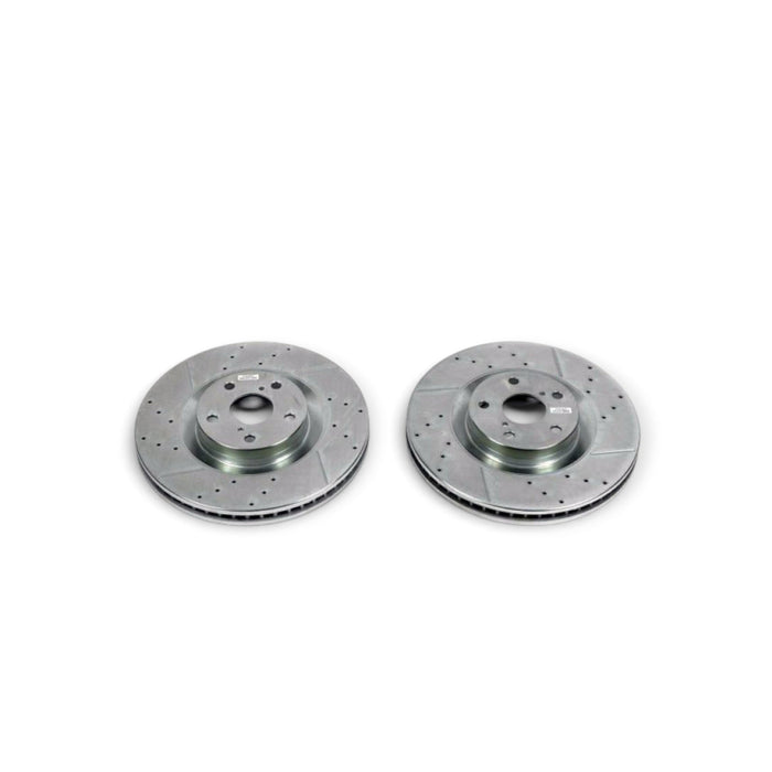 Power Stop 16-17 Lexus GS200t Front Evolution Drilled & Slotted Rotors - Pair - LunaticsCo