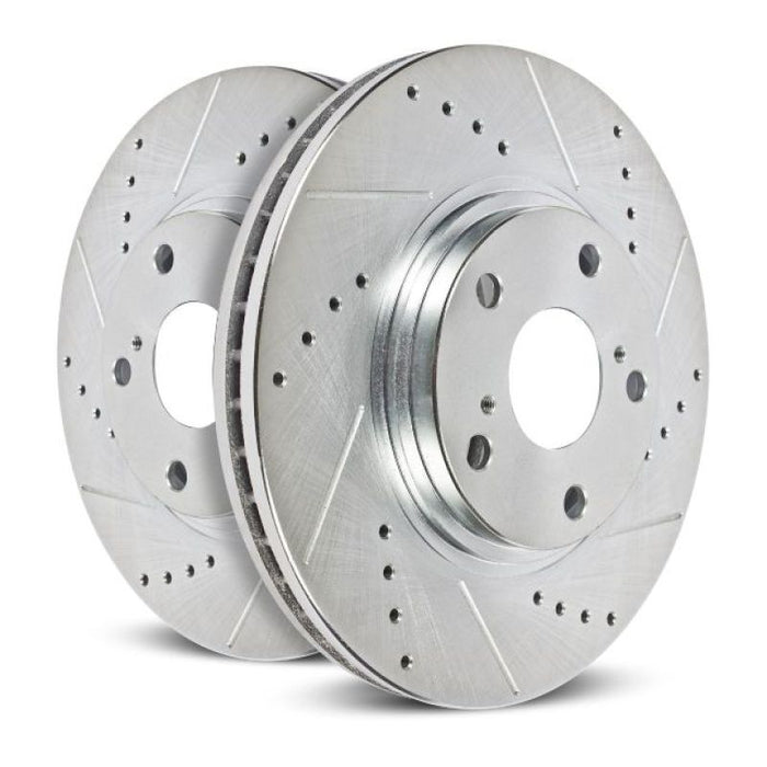 Power Stop 16-17 Lexus GS200t Front Evolution Drilled & Slotted Rotors - Pair - LunaticsCo