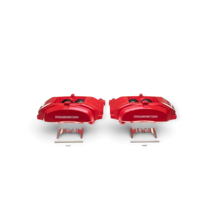 Power Stop 16-17 Lexus GS200t Front Red Calipers w/o Brackets - Pair - LunaticsCo