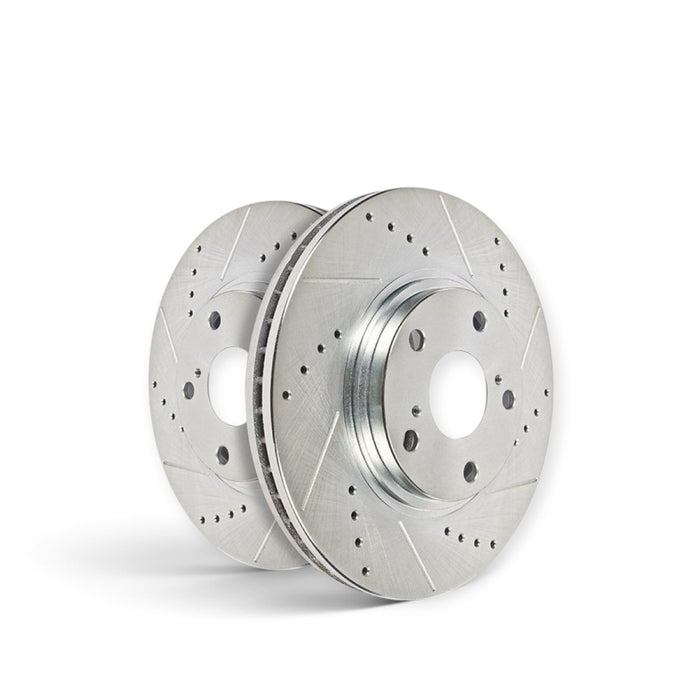 Power Stop 17-20 Subaru BRZ Rear Evolution Drilled & Slotted Rotors - Pair - LunaticsCo