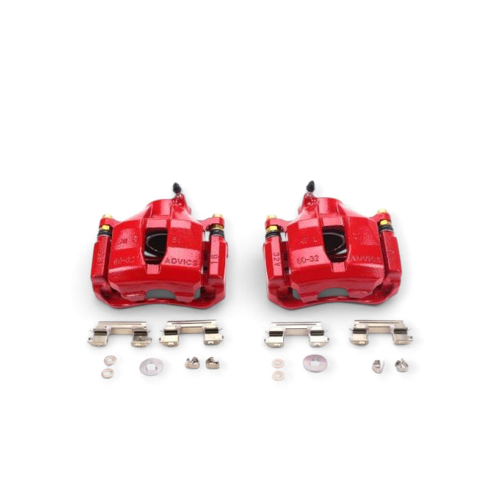 Power Stop 2006 Lexus GS300 Front Red Calipers w/Brackets - Pair - LunaticsCo