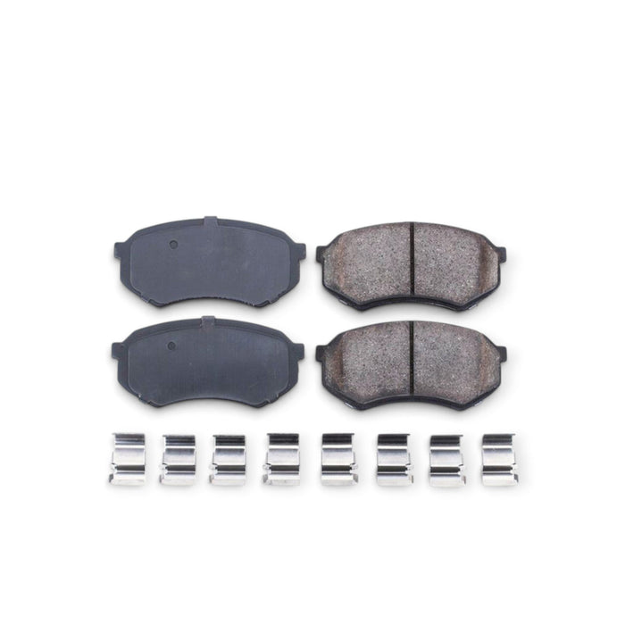 Power Stop 89-92 Toyota Cressida Front Z17 Evolution Ceramic Brake Pads w/Hardware - LunaticsCo