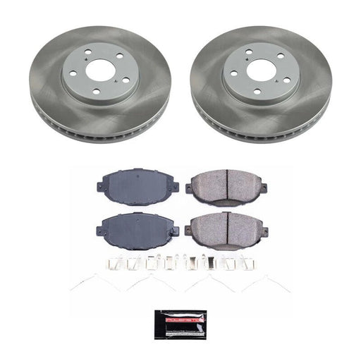 Power Stop 92-00 Lexus SC400 Front Semi-Coated Rotor Kit - LunaticsCo