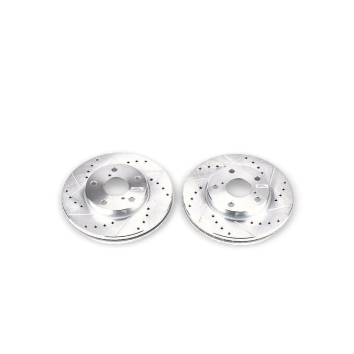 Power Stop 92-98 Lexus SC300 Front Evolution Drilled & Slotted Rotors - Pair - LunaticsCo