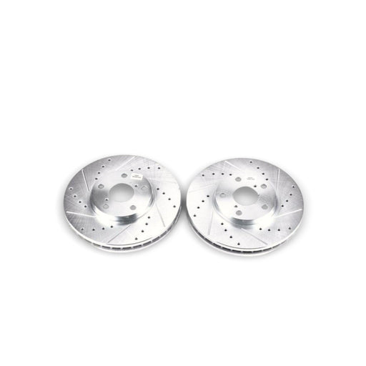 Power Stop 93-05 Lexus GS300 Front Evolution Drilled & Slotted Rotors - Pair - LunaticsCo