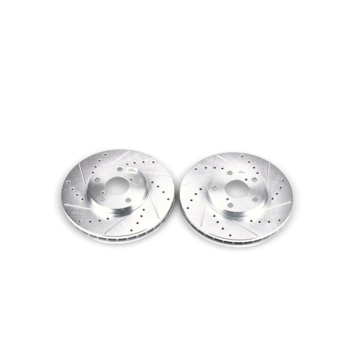 Power Stop 93-05 Lexus GS300 Front Evolution Drilled & Slotted Rotors - Pair - LunaticsCo