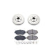 Power Stop 93-05 Lexus GS300 Front Z17 Evolution Geomet Coated Brake Kit - LunaticsCo