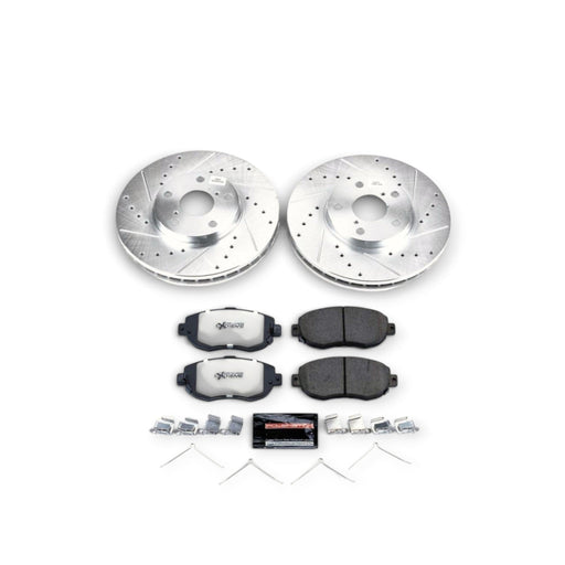 Power Stop 93-05 Lexus GS300 Front Z26 Street Warrior Brake Kit - LunaticsCo