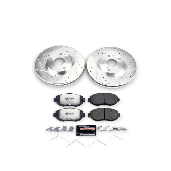Power Stop 93-05 Lexus GS300 Front Z26 Street Warrior Brake Kit - LunaticsCo