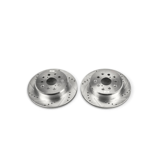 Power Stop 93-97 Lexus GS300 Rear Evolution Drilled & Slotted Rotors - Pair - LunaticsCo