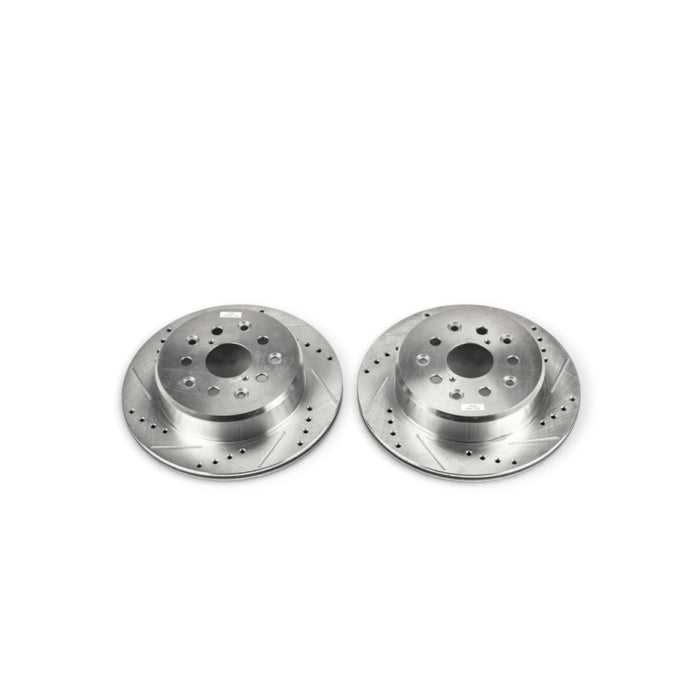 Power Stop 93-97 Lexus GS300 Rear Evolution Drilled & Slotted Rotors - Pair - LunaticsCo