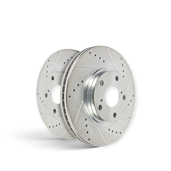 Power Stop 95-00 Lexus LS400 Front Evolution Drilled & Slotted Rotors - Pair - LunaticsCo