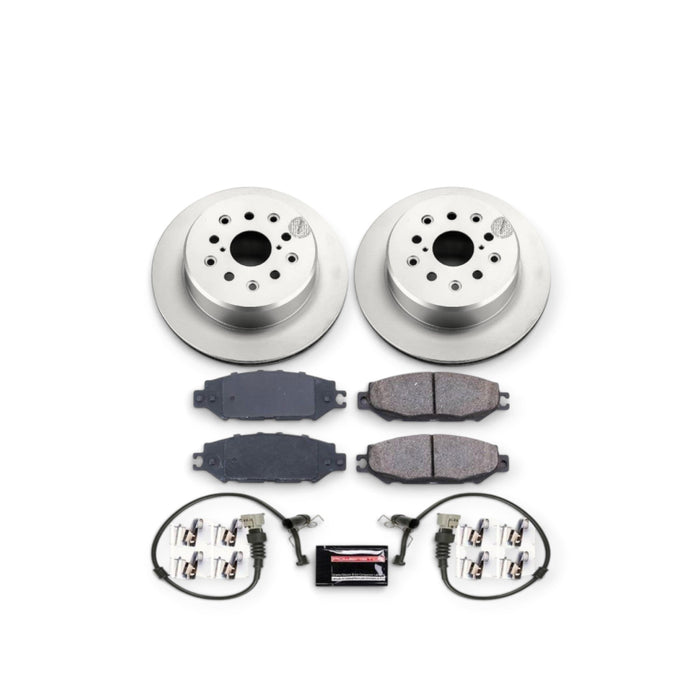 Power Stop 95-00 Lexus LS400 Rear Z17 Evolution Geomet Coated Brake Kit - LunaticsCo