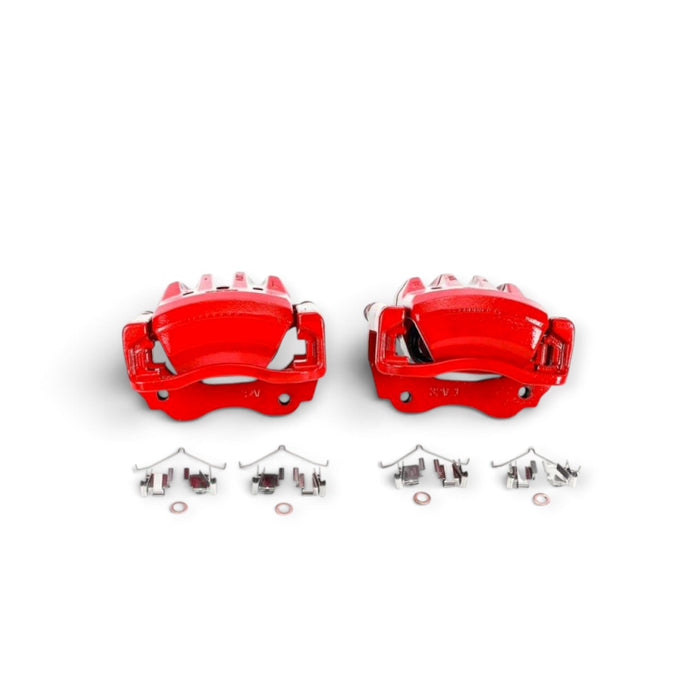 Power Stop 98-05 Lexus GS300 Front Red Calipers w/Brackets - Pair - LunaticsCo