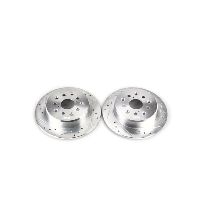 Power Stop 98-05 Lexus GS300 Rear Evolution Drilled & Slotted Rotors - Pair - LunaticsCo