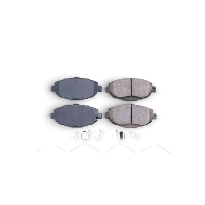 Power Stop 99-00 Lexus SC300 Front Z17 Evolution Ceramic Brake Pads w/Hardware - LunaticsCo