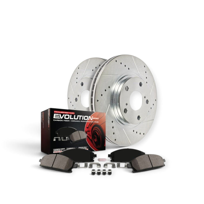 Power Stop 99-00 Lexus SC300 Front Z23 Evolution Sport Brake Kit - LunaticsCo