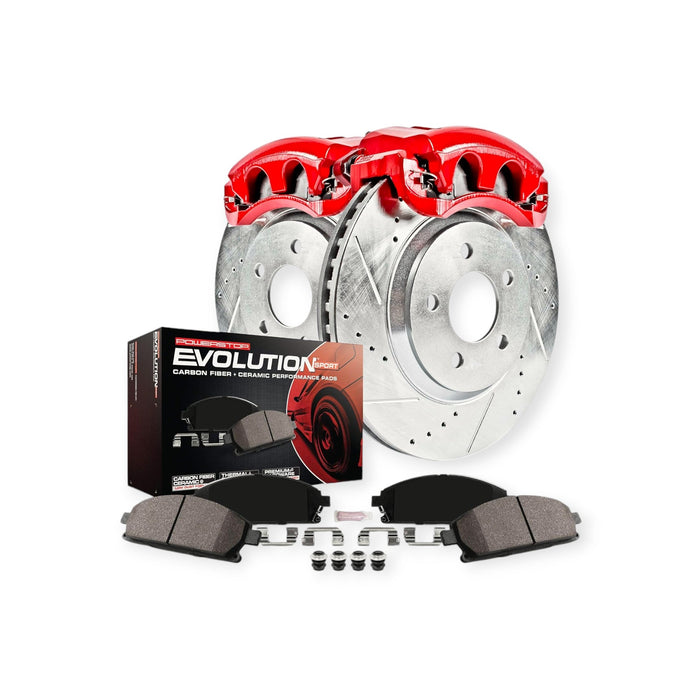 Power Stop Z23 Evolution Front Brake Kit w/Calipers Lexus IS250 2006 - 2015 - Lunaticsco