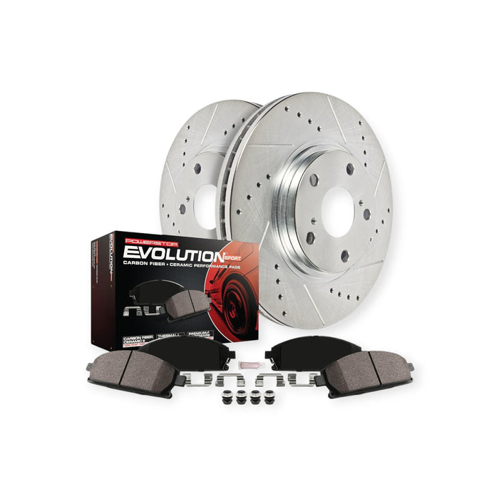 Power Stop Z23 Evolution Sport Brake Kit Rear Lexus IS250 2006 - 2015 - Lunaticsco