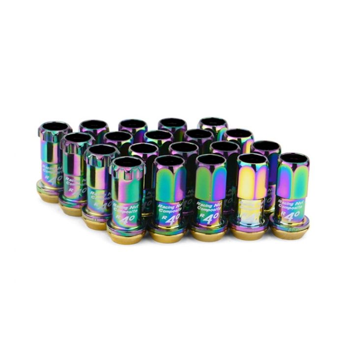 Project Kics R40 Lug Nuts Neo Chrome | M12x1.50 (16 Lug Nuts + 4 Locks)