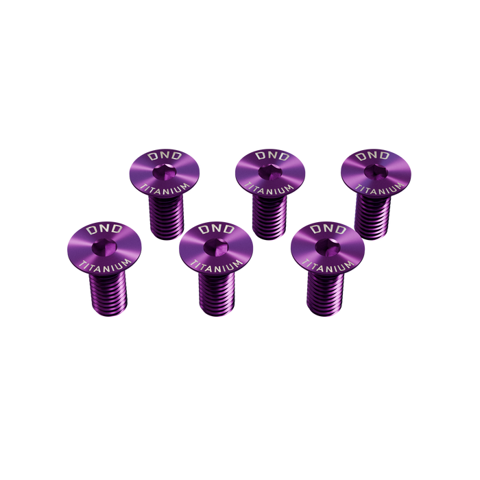 DND Performance Titanium Steering Wheel Screws M5 x 0.8 x 12mm Set of 6