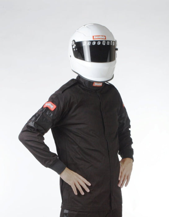 RaceQuip Black SFI-1 Jacket - 3XL (Part #111008) - Lunatics Company