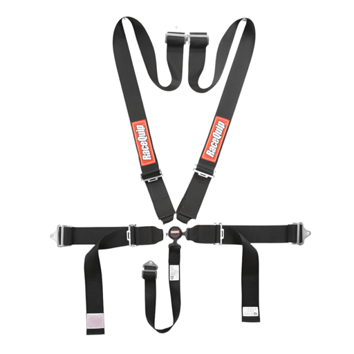 RaceQuip Black SFI CAMLOCK 5pt PD Lap Seat Belt - Lunaticsco