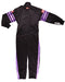 RaceQuip Black/Purple Trim SFI-1 Suit Youth - XS (Part #1950591) - Lunatics Company