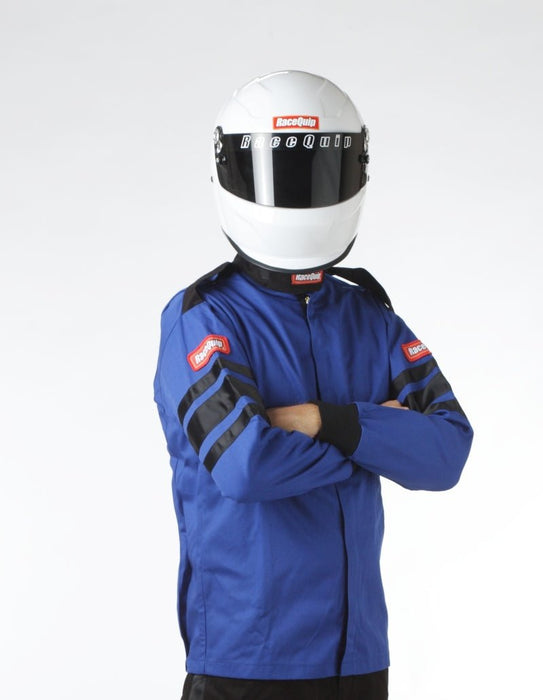 RaceQuip Blue SFI-1 Jacket - 3XL (Part #111028) - Lunatics Company