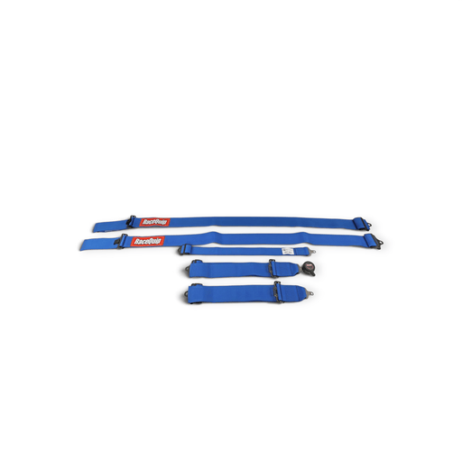 RaceQuip Camlock 5-Point 2In Racing Harness, SFI 16.1, Pull-Down Lap, Blue - LunaticsCo