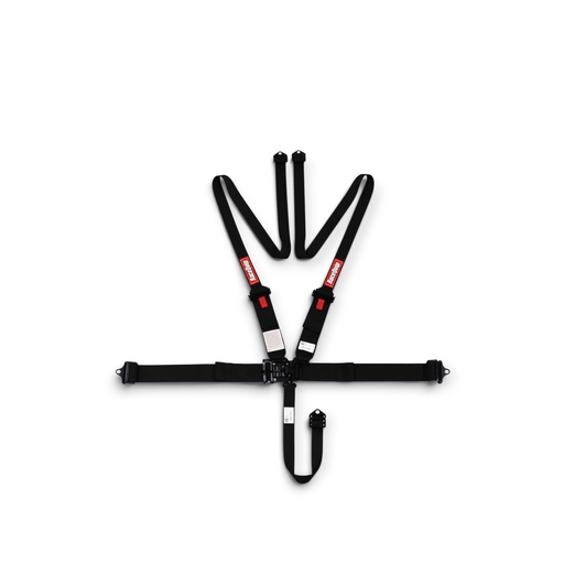 RaceQuip Latch & Link 5-Point 2In Racing Harness, SFI 16.1, HNR Compatible, Black - LunaticsCo