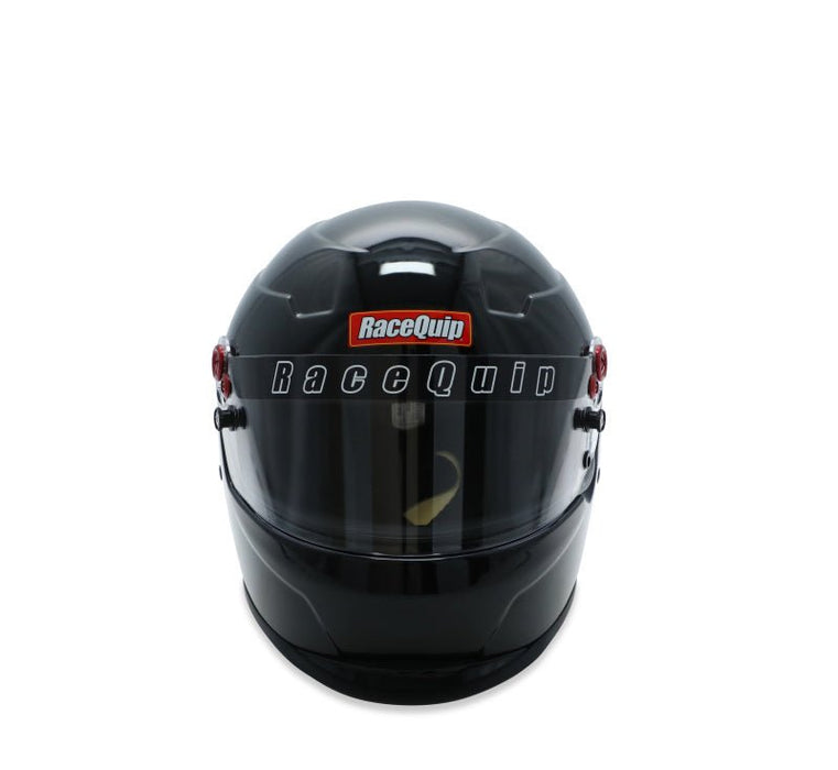 RaceQuip PRO25 Helmet, Snell SA2025, Gloss Black - XXL (Part #277007) - Lunatics Company