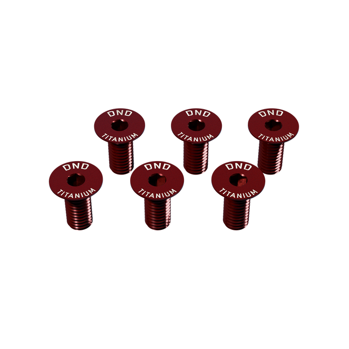DND Performance Titanium Steering Wheel Screws M5 x 0.8 x 12mm Set of 6