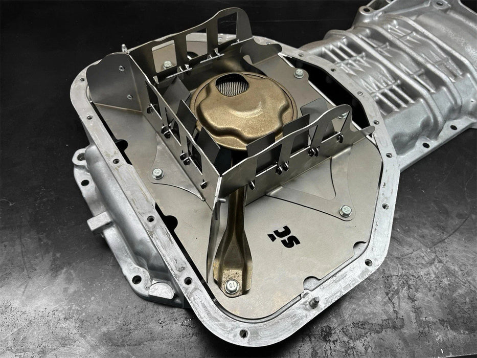 SHOVKOVIC 1JZ / 2JZ FRONT Sump Oil Pan Baffle Toyota Engines Anti Oil Starvation Upgrade Type F1 Lexus GS300 IS300 - Lunaticsco