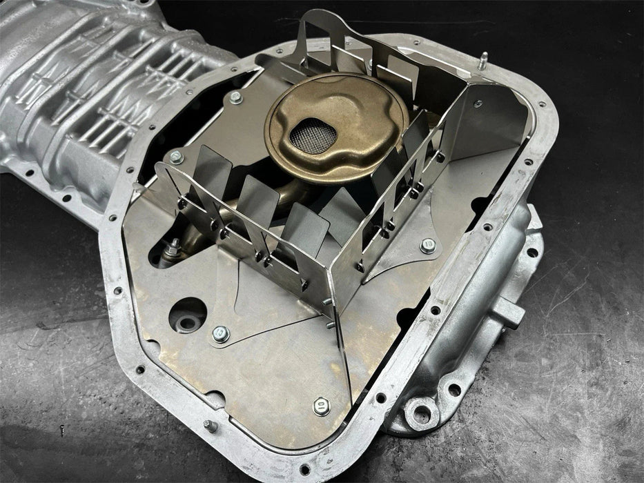 SHOVKOVIC 1JZ / 2JZ FRONT Sump Oil Pan Baffle Toyota Engines Anti Oil Starvation Upgrade Type F1 Lexus GS300 IS300 - Lunaticsco