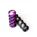 SLR Ribbed Aluminum Shift Knob 120mm (Purple/Black) - Lunaticsco