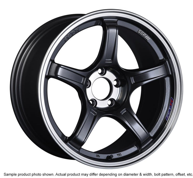 SSR GTX03 18x9.5 5x100 38mm Offset Black Graphite Wheel - Lunaticsco