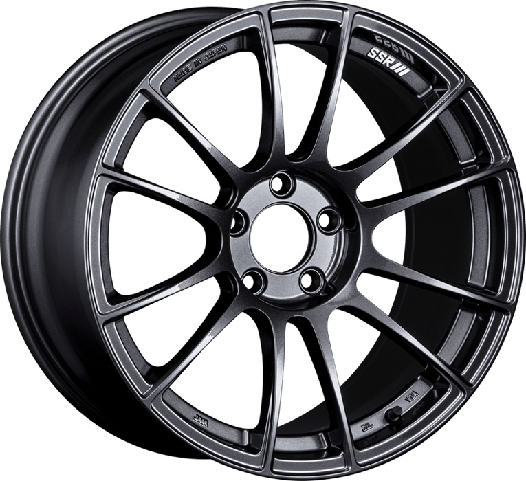 SSR GTX04 18x9.5 5x114.3 22mm Offset Dark Gunmetal Wheel - Lunaticsco