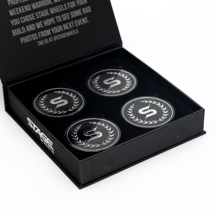 Stage Wheels Acrylic Flat Center Caps