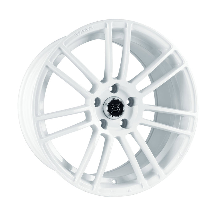 Stage Wheels Belmont 18x8.5 +35mm 5x100 CB: 73.1 Color: White - Lunaticsco
