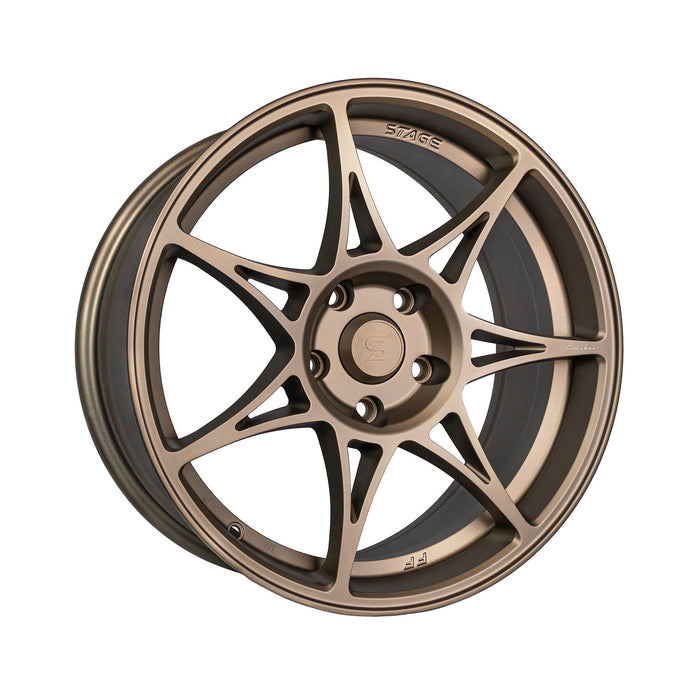 Stage Wheels Foushee 18x8.5 +35mm 5x100 CB 73.1 Matte Bronze - Lunaticsco