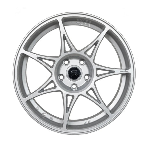 Stage Wheels Foushee 18x8.5 +35mm 5x114.3 CB: 73.1 Color: Liquid Silver - Lunaticsco