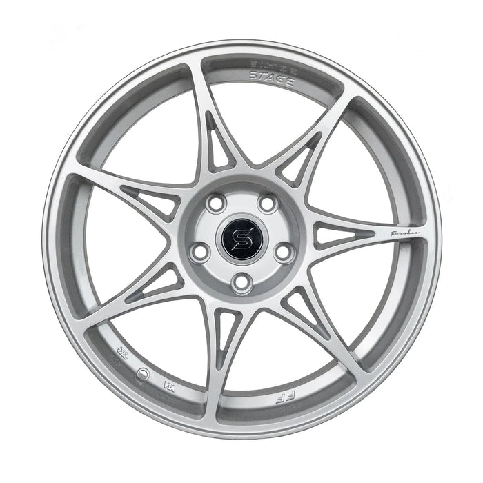 Stage Wheels Foushee 18x8.5 +35mm 5x114.3 CB: 73.1 Color: Liquid Silver - Lunaticsco