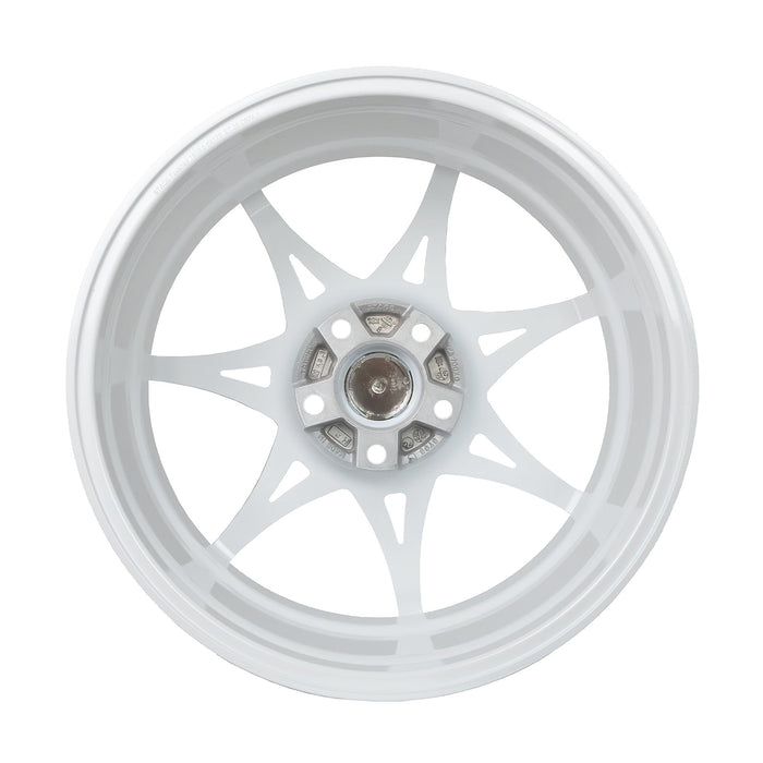 Stage Wheels Foushee 18x8.5 +35mm 5x114.3 CB: 73.1 Color: White - Lunaticsco