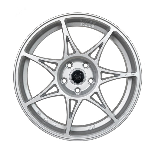 Stage Wheels Foushee 18x8.5 +35mm 5x114.3 CB 73.1 Liquid Silver - Lunaticsco